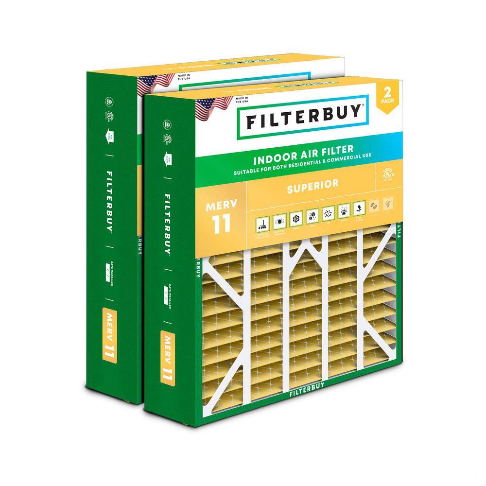 20 in. x 25 in. x 6 in. MERV 11 (FPR 7) Allergen Defense Pleated HVAC AC Furnace Air Filters for Aprilaire (2-Pack) price history on PriceWatchPro