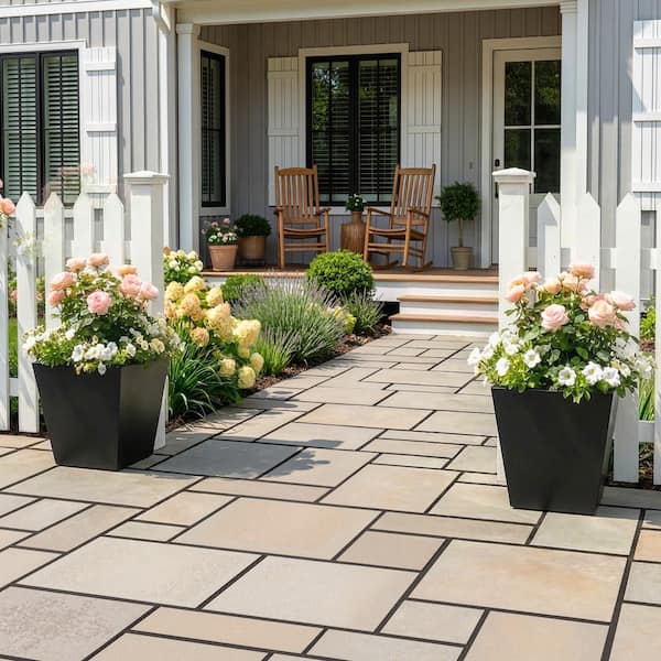 PexFix 18 in. H x 16 in. W Black Outdoor Metal Planter Pot with