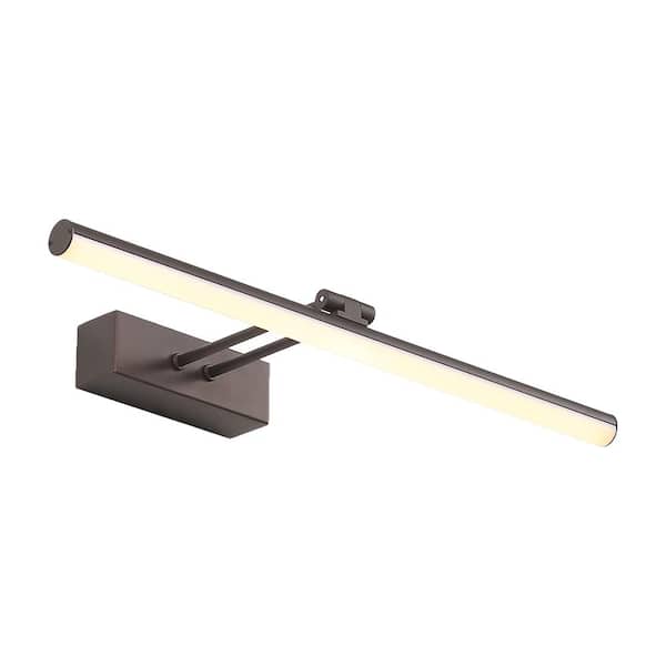 Unbranded Wireless Rechargeable 16 in. Wall Mounted Bronze LED Picture Light with Remote Control