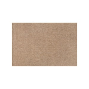 Beverly Rug Flax Dark Brown 2x3 ft. Check Indoor Outdoor Area Rug HD ...