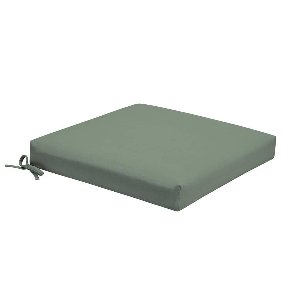 Foam Outdoor Dining Seat Cushion 19 x 19 Made with ProFoam Rain-Proof Fade Resistant Sage Green Texture price history on PriceWatchPro