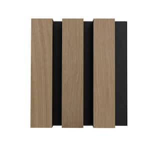 4.6 in. x 4.7 in. x 0.875 in. Walnut Style Square Edge MDF Decorative Acoustic Wall Panel (Sample/0.15 sq. ft.)
