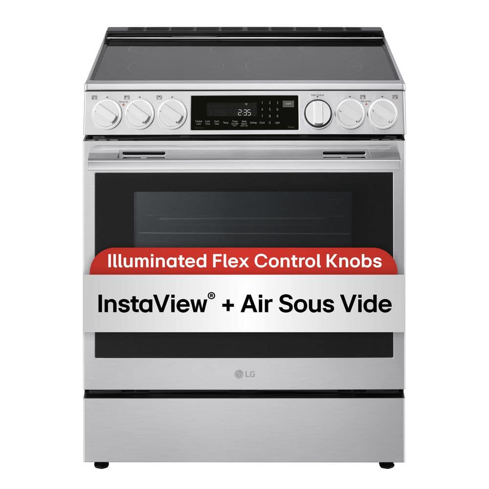 LG 6.3 cu. ft. Smart Slide-In Electric Range with ProBake Convection ...