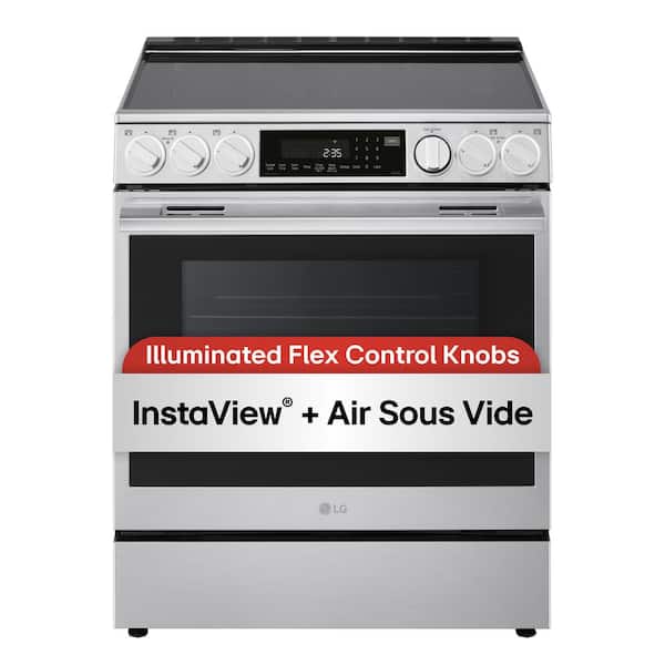 LG 6.3 cu. ft. Smart Slide-In Electric Range with ProBake Convection & Air Sous Vide in PrintProof Stainless Steel