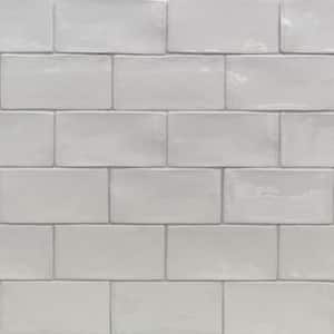 Catalina Gris 3 in. x 6 in. Polished Ceramic Subway Wall Tile (5.38 sq.ft./case)