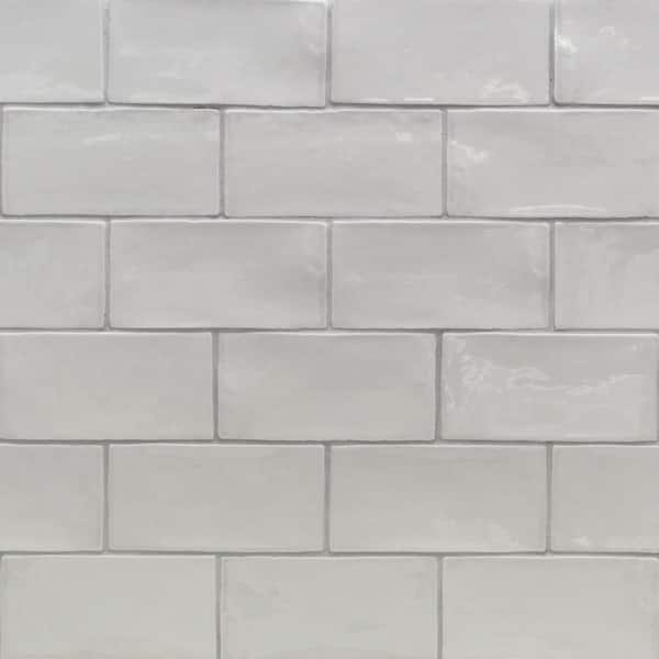 Ivy Hill Tile Catalina Gris 3 in. x .31 in. Ceramic Wall Tile Sample