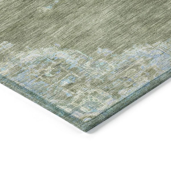 Chantille Machine Washable Indoor/Outdoor Abstract ACN2321 Basil 3 ft. x 4 ft. Area Rug