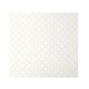 Chateau Ogee Pale Yellow Peel and Stick Removable Wallpaper Panel (covers approx. 26 sq. ft.)