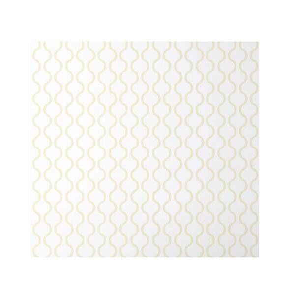 The Company Store Chateau Ogee Pale Yellow Peel and Stick Removable Wallpaper Panel (covers approx. 26 sq. ft.)