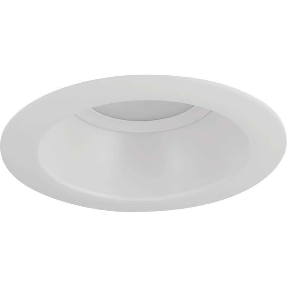 5" White LED Recessed Retrofit Downlight with Brushed Nickel Trim