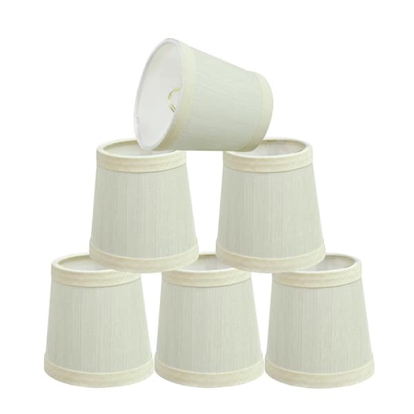 Aspen Creative Corporation 4 in. x 4 in. Eggshell Hardback Empire Lamp Shade (6-Pack)