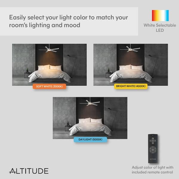 Altitude Arlette 60 in. LED Indoor/Outdoor Brushed Nickel