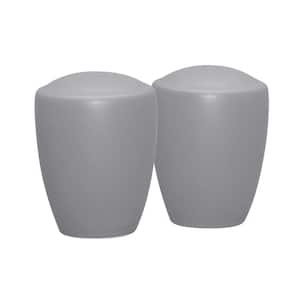 Colorwave Slate 3-3/8 in. (Gray) Stoneware Salt and Pepper Set