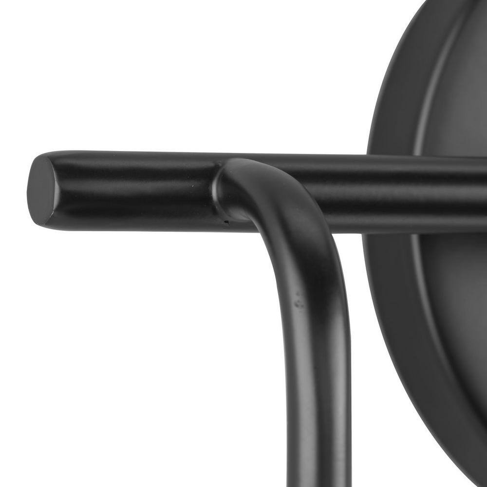 Lexie Matte Black 4-Light Vanity Fixture with Opal Glass Shades