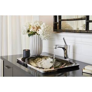 Margaux Single Hole Single-Handle Low-Arc Vessel Bathroom Faucet in Vibrant Polished Nickel