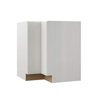 Designer Series Edgeley Assembled 30x34.5x20.25 in. EZ Reach Corner Base Kitchen Cabinet in Glacier