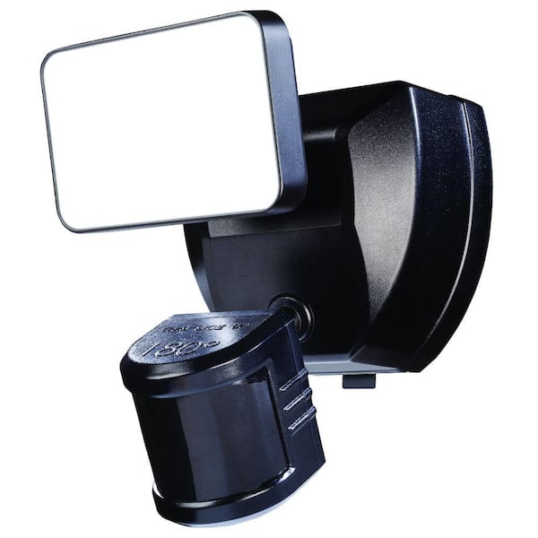 Heath Zenith Hzconnect Smart Home Motion-Sensing Battery Powered LED Black Security Light