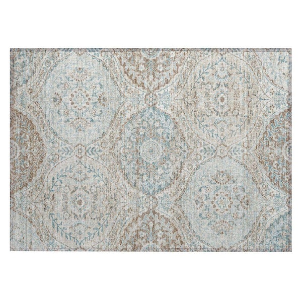 Chantille Machine Washable Indoor/Outdoor Abstract ACN2698 Ivory 2 ft. x 3 ft. Accent Rug