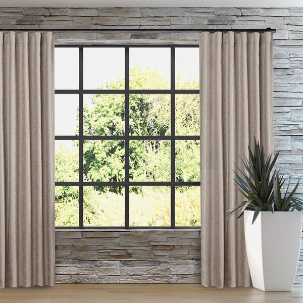Single Traverse Window Curtain Rod Set, Traverse Curtain Rods For Sliding Glass Doors