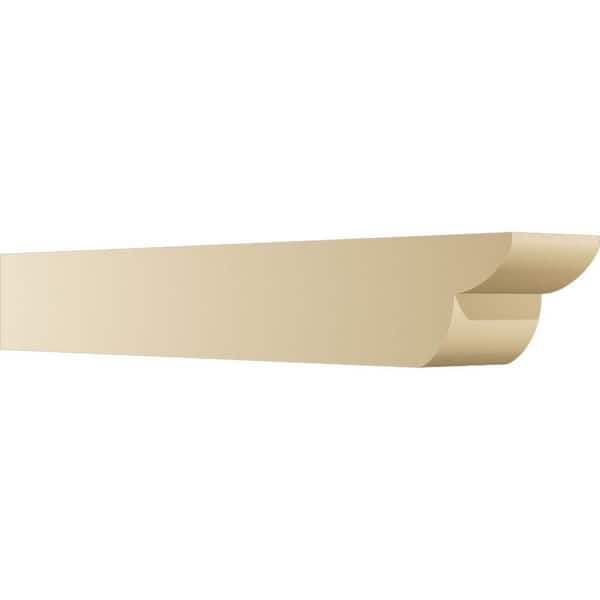 Ekena Millwork Standard Crestline 6 in. W x 6 in. H x 42 in. D Signature Urethane Rafter Tail Outlooker