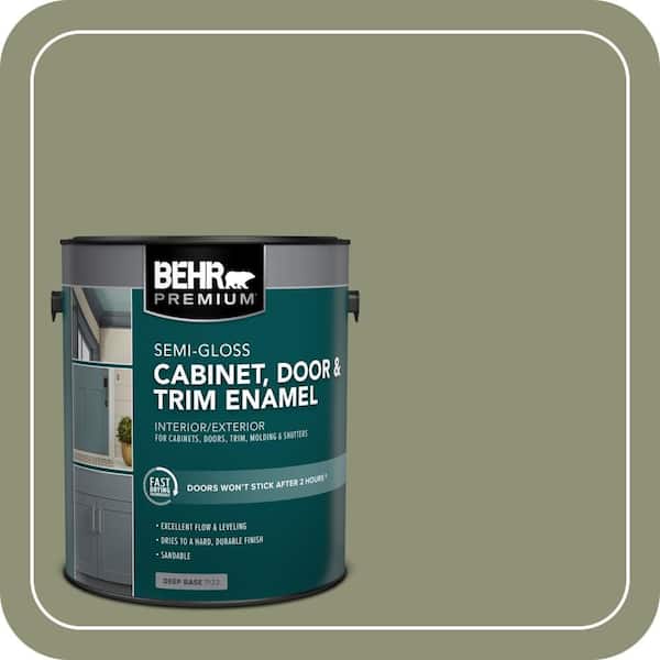 1 gal. #PFC-39 Moss Covered Semi-Gloss Enamel Interior/Exterior Cabinet, Door & Trim Paint