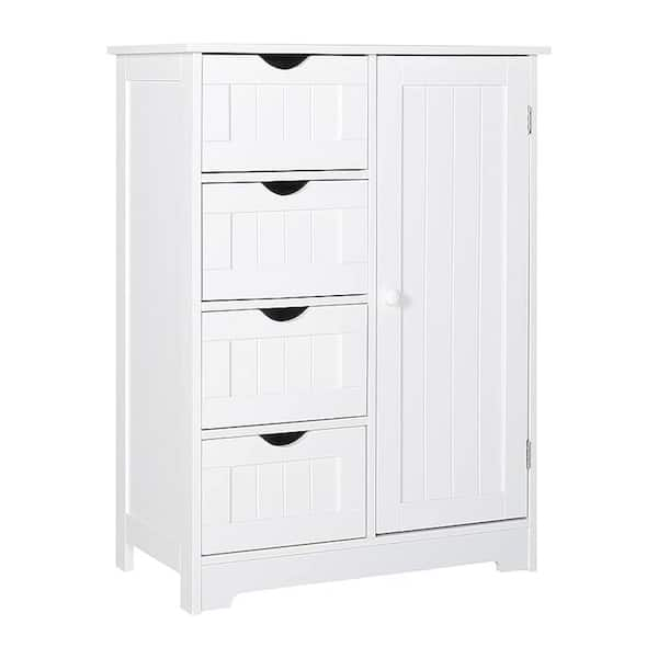 Bunpeony 22 in. W x 12 in. D x 32.5 in. H White MDF Freestanding ...