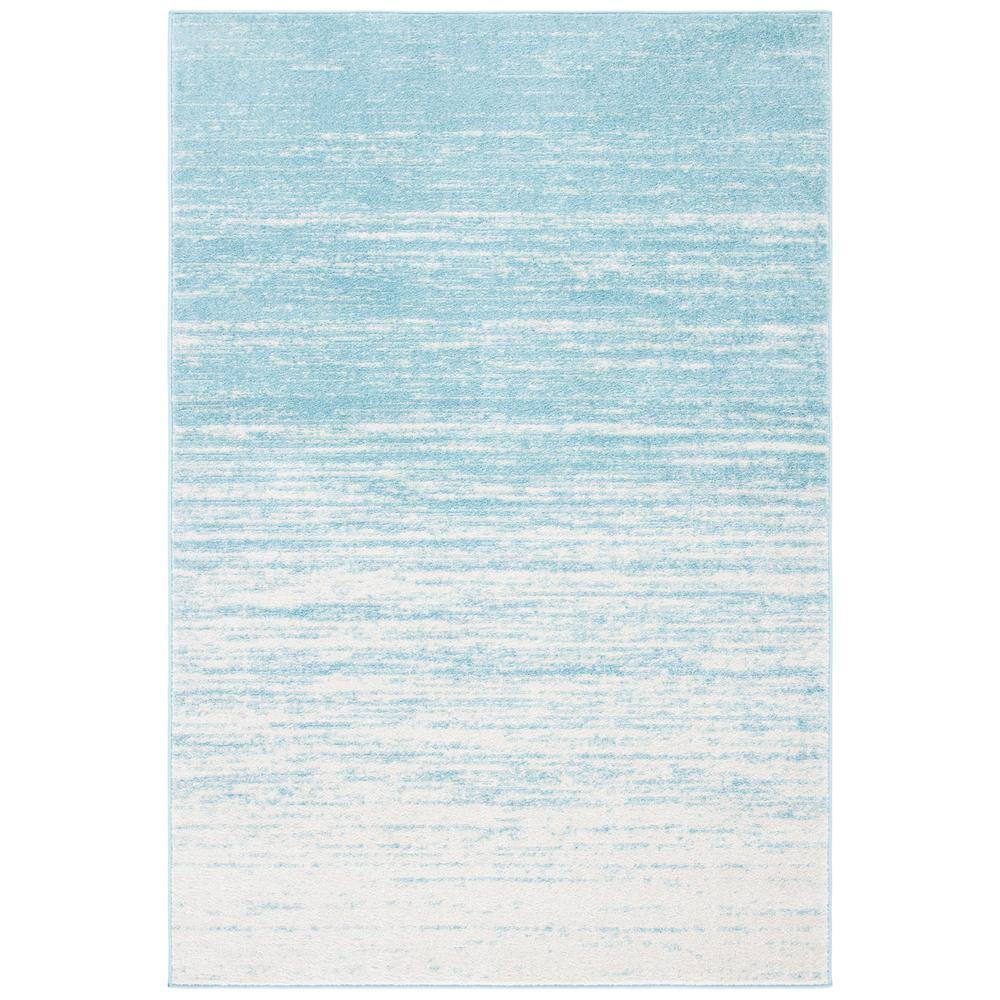Adirondack Aqua/Ivory Solid Color 6 ft. x 9 ft. Striped Area Rug price history on PriceWatchPro