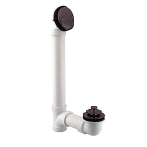 1-1/2 in. Pull and Drain Schedule 40 PVC Bath Waste with 2-Hole Elbow in Oil Rubbed Bronze