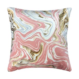 Marble Decorative Pillow Bush 18 in. x 18 in.