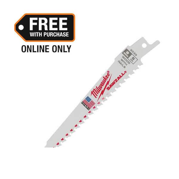 6 in. 5 TPI Thin Kerf Wood Cutting BiMetal SAWZALL Reciprocating Saw Blades (5-Pack)