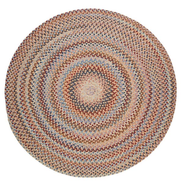 Annie Wheat Field 8 ft. x 8 ft. Round Indoor Braided Area Rug