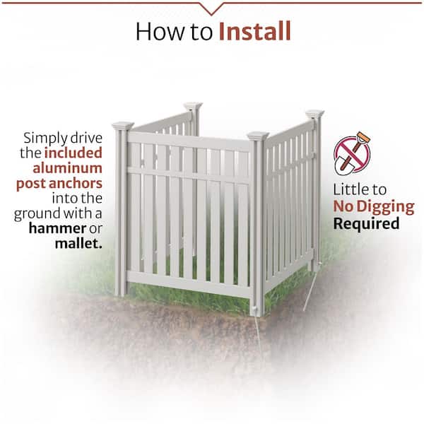 Enclo Privacy Screens EC18016 4ft H x 3.6ft W x 4ft L Hartford