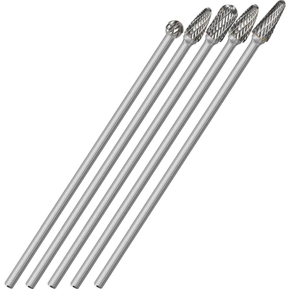 1/4 in. Tungsten Carbide Rotary Bit, 6.2 in. Extra Long Reach Carbide Burr Assortment (5-Piece) price history on PriceWatchPro