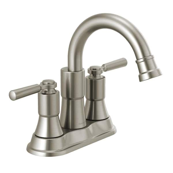 Peerless Westchester 4 in. Centerset 2-Handle Bathroom Faucet in Brushed Nickel