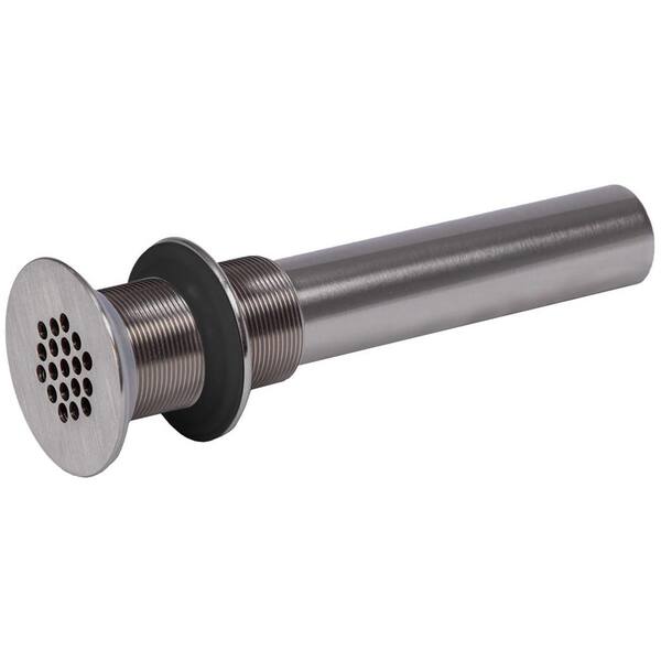 Danze D495082BN Lavatory Drain without Overflow with Cover and Grid Strainer Brushed Nickel 