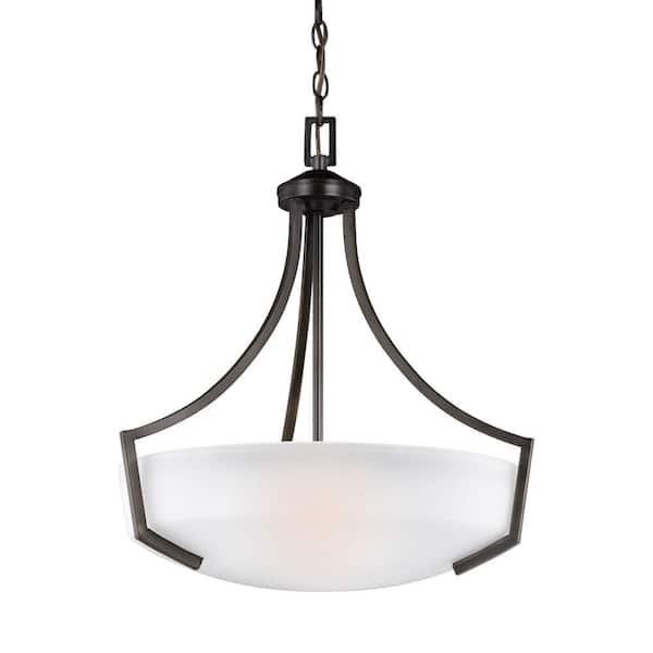 Generation Lighting Hanford 3-Light Bronze Pendant