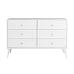 Prepac 6-Drawer Milo Mid Century Modern Dresser-WDBR-1406-1 - The Home ...