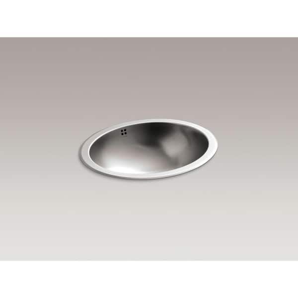 KOHLER Rhythm Undermount Stainless Steal Bathroom Sink in Stainless Steel KOHLER Rhythm Undermount Stainless Steal Bathroom Sink in Stainless Steel