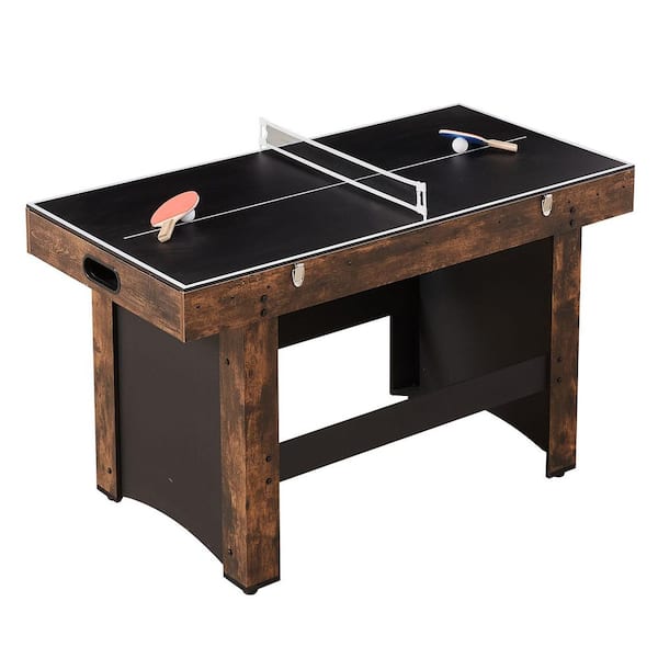SKYSHALO 3-in-1 Combo Game Table Set, 54 in. Air Hockey Table, Multi Combination Table with Air Hockey, Ping Pong, Foosball