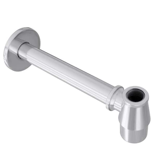 Decorative 1.25 in. Brushed Nickel Solid Brass Bottle Trap