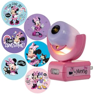 Minnie Mouse 6-Image LED Night Light, Plug-In, Light Sensing