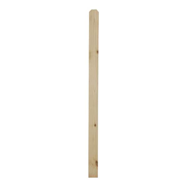 Unbranded 1/2 in. x 4 in. x 6 ft. Pressure-Treated Pine Wood Dog-Ear Fence Picket