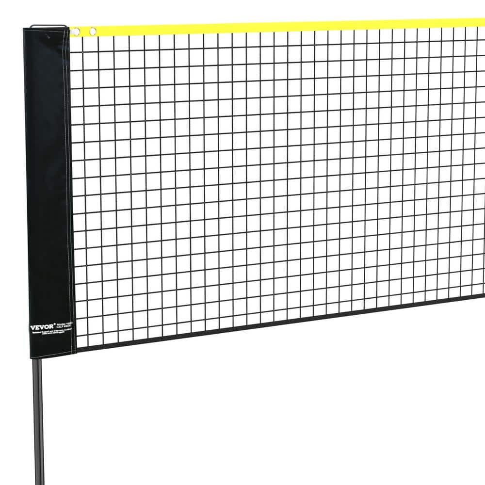 VEVOR Badminton Net Height Adjustable Volleyball Net 20 ft. W Foldable Pickleball Net Portable Tennis Net Set