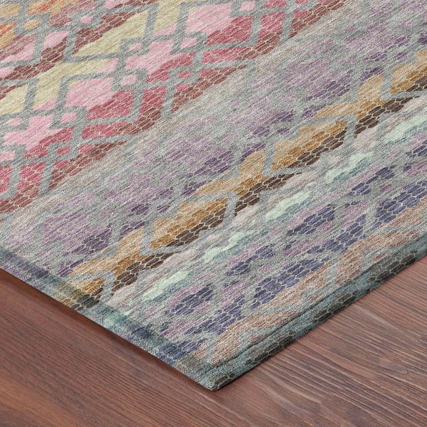 Chantille Machine Washable Indoor/Outdoor Abstract ACN2531 Gray 9 ft. x 12 ft. Area Rug