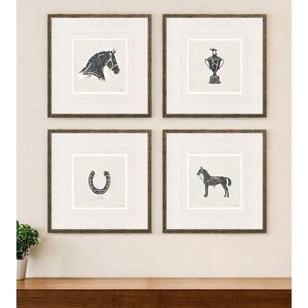 4 Piece Framed Graphic Print Animals 20.00 in. x 20.00 in. price history on PriceWatchPro