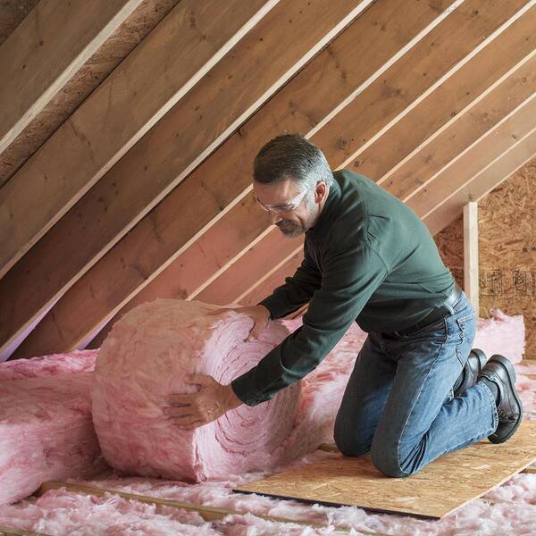 Owens Corning R 30 Pink Unfaced Fiberglass Insulation Roll 23 In X 25 Ft 12 Rolls Ru71 The Home Depot