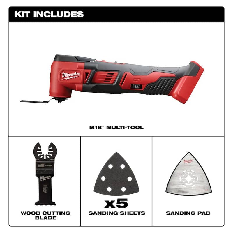 M18 18V Lithium-Ion Brushless Cordless Tool Combo Kit (4-Tool) with Oscillating Multi-Tool