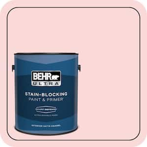 1 gal. #140A-2 Coy Pink Extra Durable Satin Enamel Interior Paint & Primer