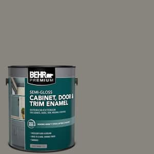 1 gal. #PPU24-07 Barnwood Gray Semi-Gloss Enamel Interior/Exterior Cabinet, Door & Trim Paint