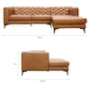 DFS ;leather corner sofa + ottoman, € 1,750